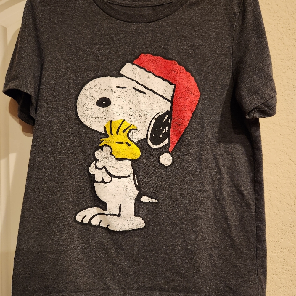 Novelty Christmas Snoopy T-Shirt, Youth XL